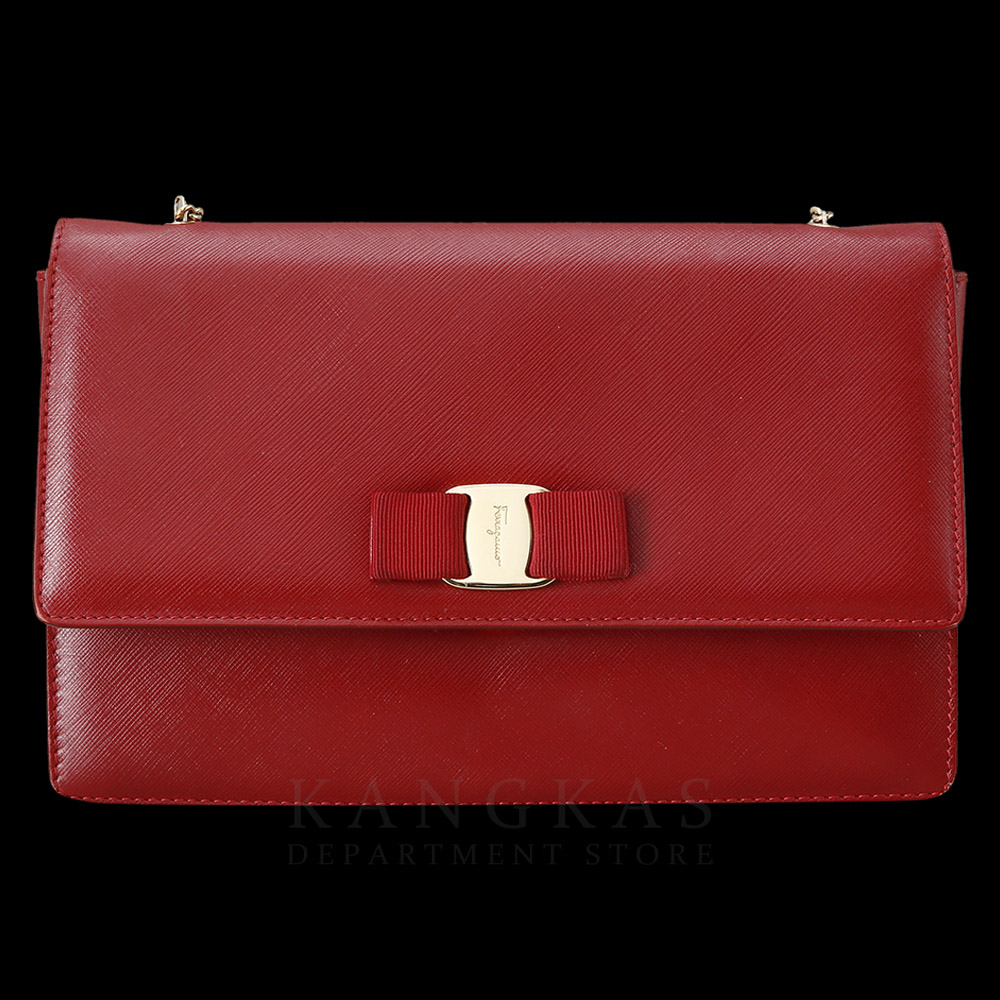 FERRAGAMO(USED)페레가모 바라리본 체인 플랩백